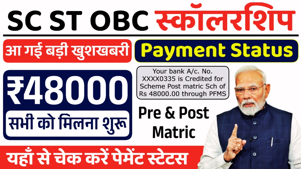 SC ST OBC Scholarship Status